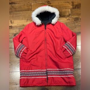 Vintage 1970 women’s large arctic parka by fashion gem made in canada
